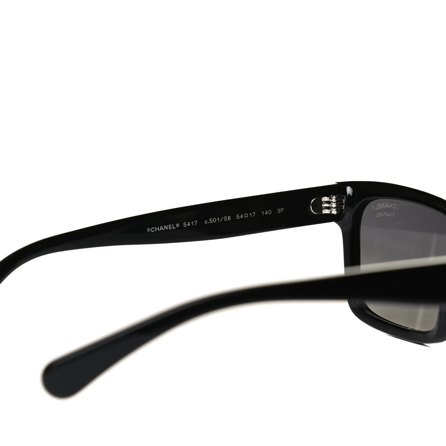 Acetate Polarized Square Sunglasses 5417 Black