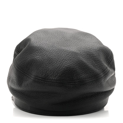 Gucci Calfskin Newsboy Hat S Black 6 of 9