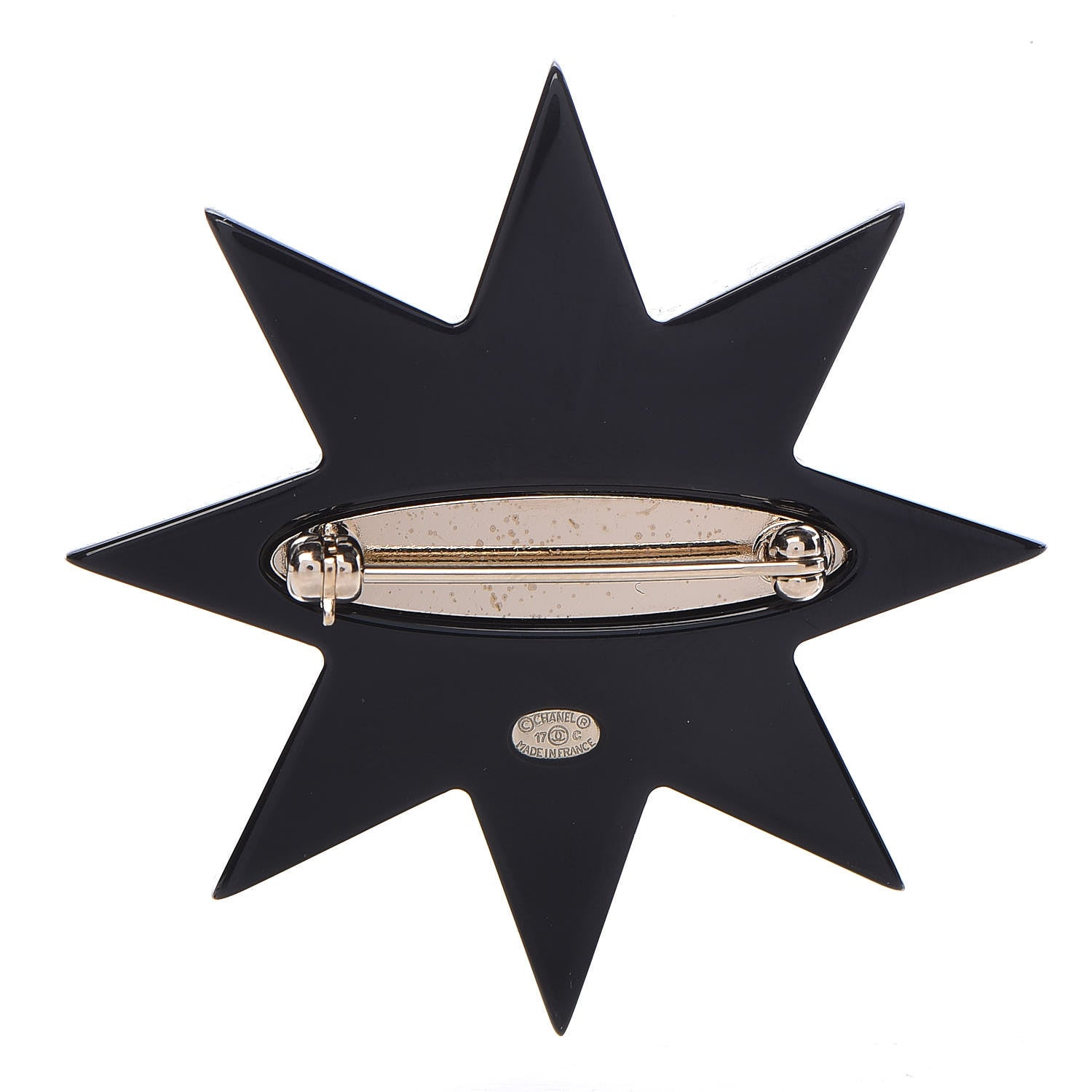 Chanel Resin CC Star Brooch Multicolor 3 of 4