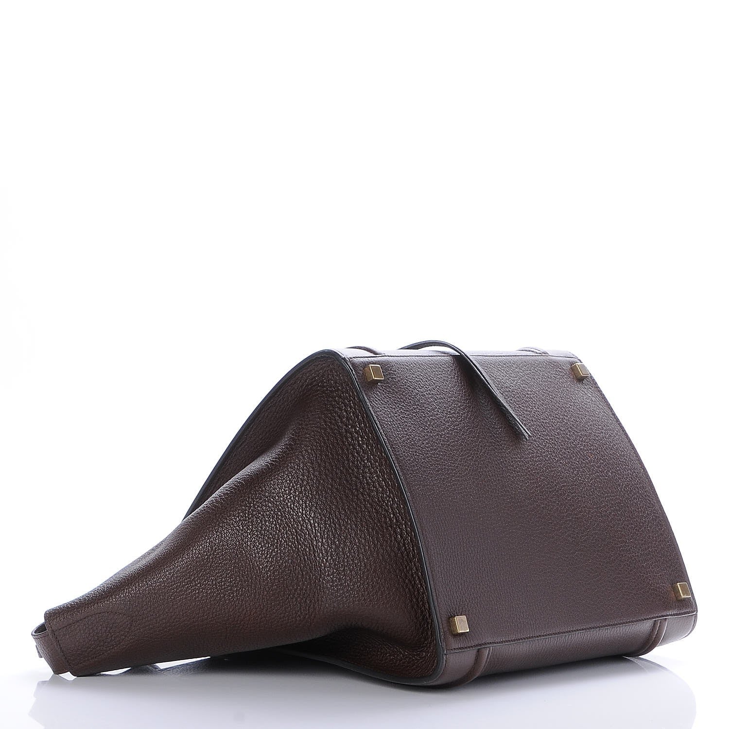 Celine Shiny Grained Calfskin Medium Phantom Luggage Brown 4 of 8