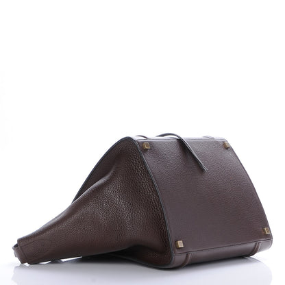 Celine Shiny Grained Calfskin Medium Phantom Luggage Brown 4 of 8