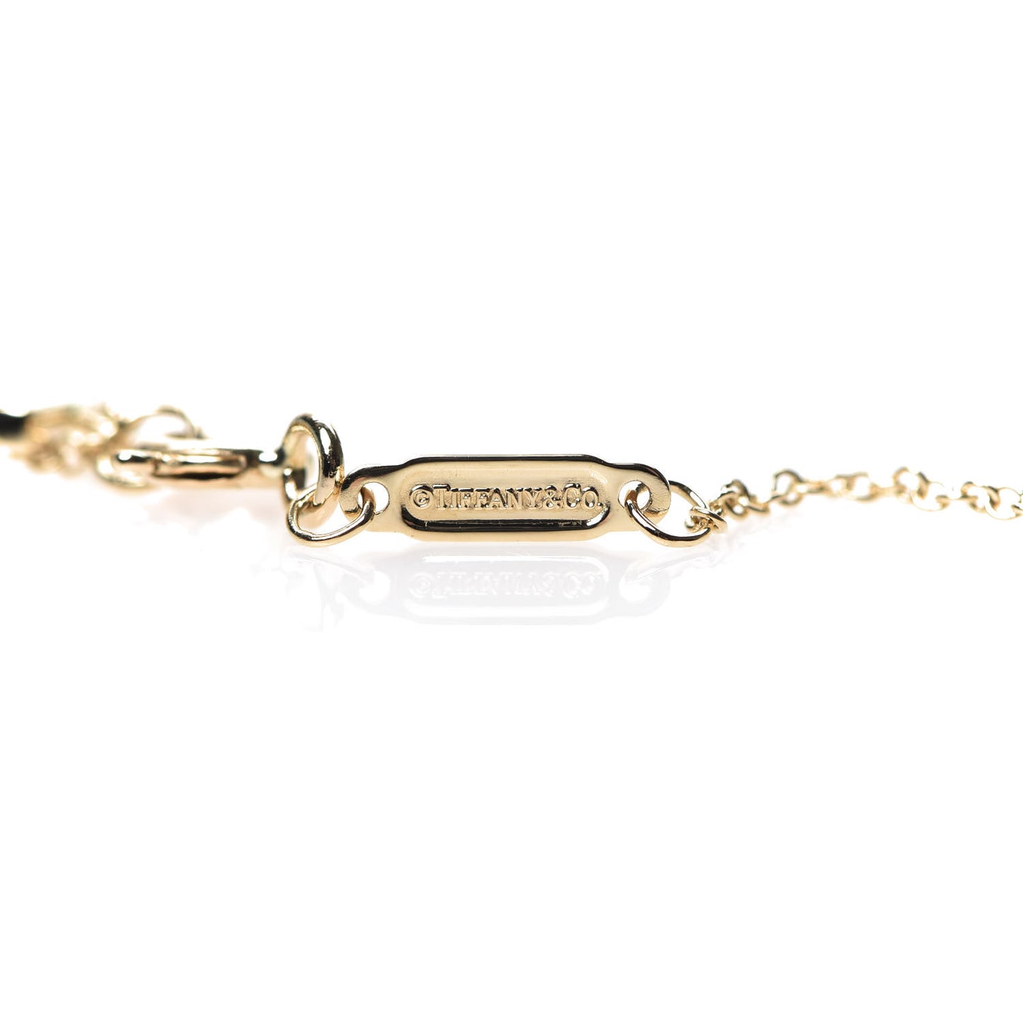 18K Yellow Gold Small T Smile Pendant Necklace
