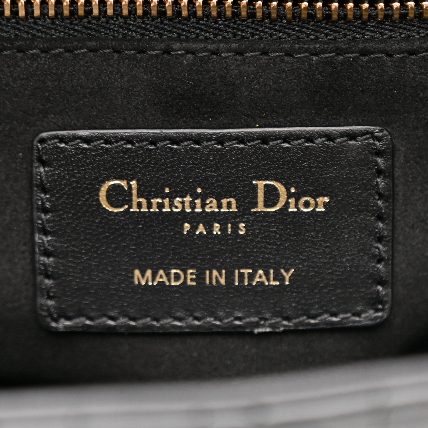 Christian Dior Lambskin Cannage Medium Lady Dior Black 6 of 11