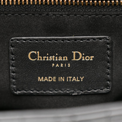 Christian Dior Lambskin Cannage Medium Lady Dior Black 6 of 11