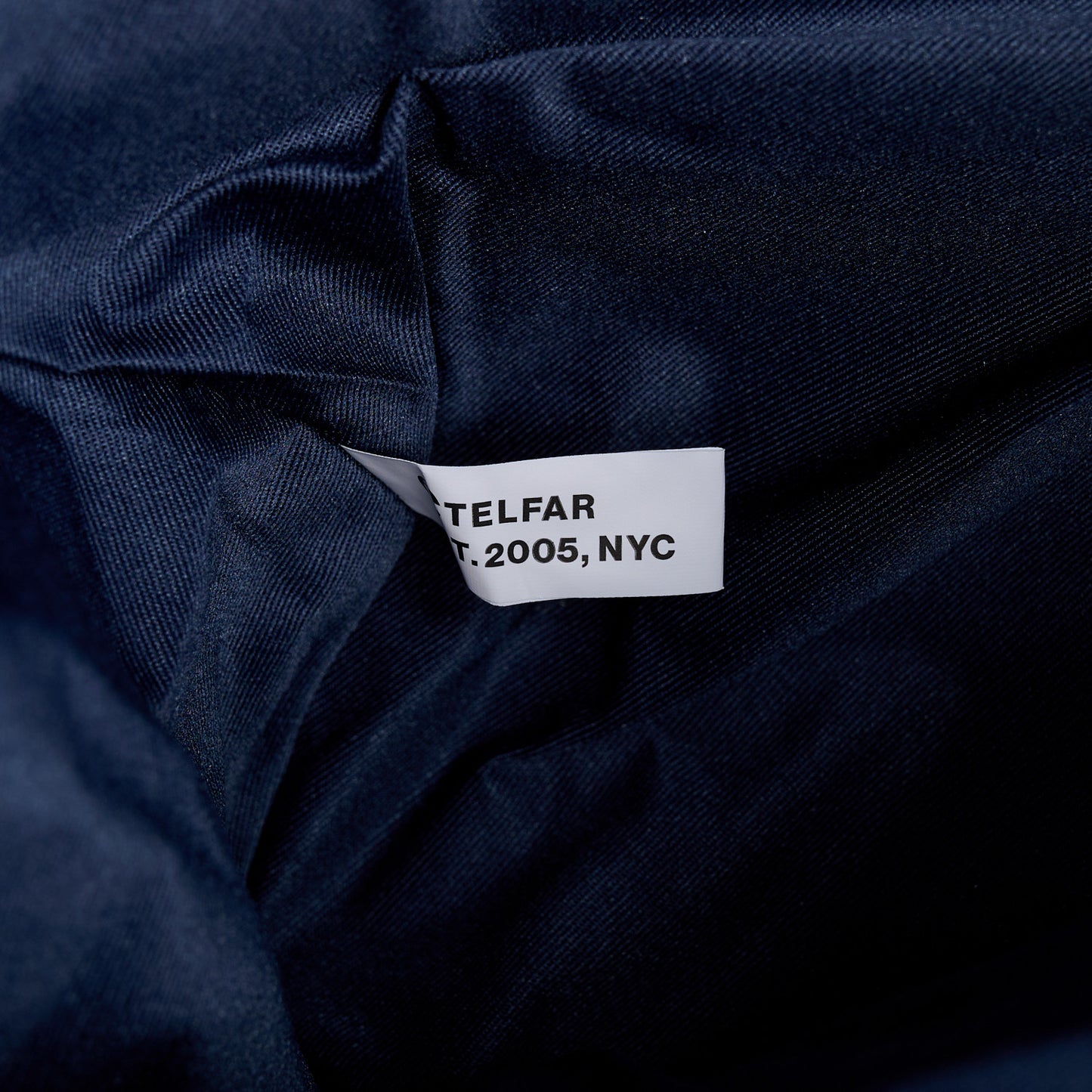 Vegan Leather Medium Shopping Bag Navy