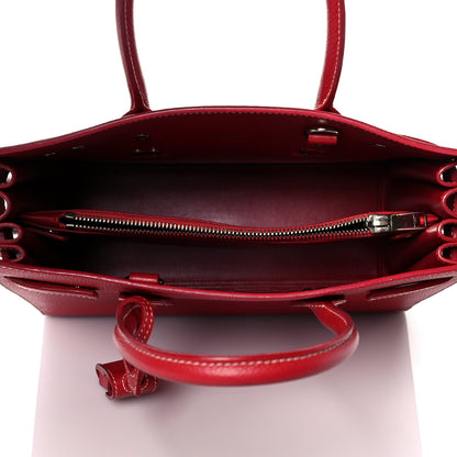 Saint Laurent Grained Calfskin Topstich Baby Sac De Jour Red 4 of 11