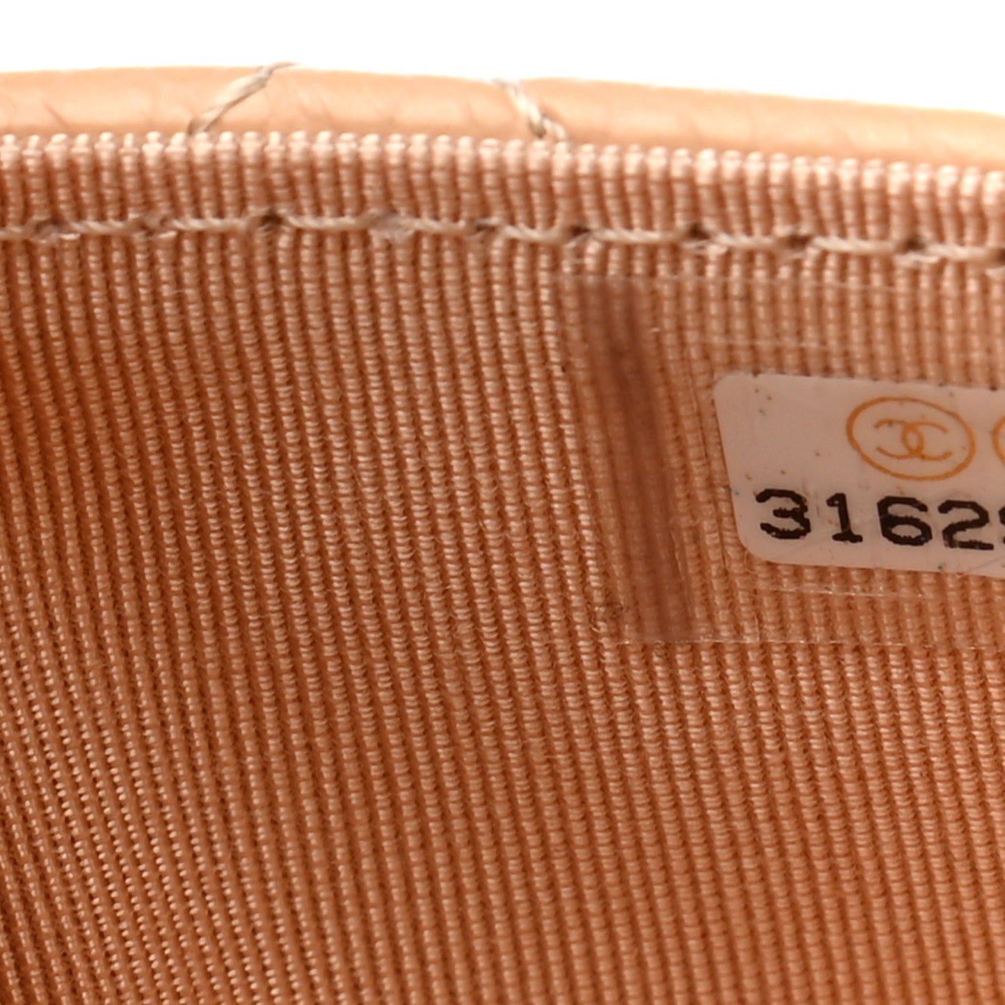 Caviar Quilted Flap Card Holder Wallet Beige