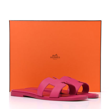 Hermes Epsom Oran Sandals 36 Rouge Azalee 13 of 13