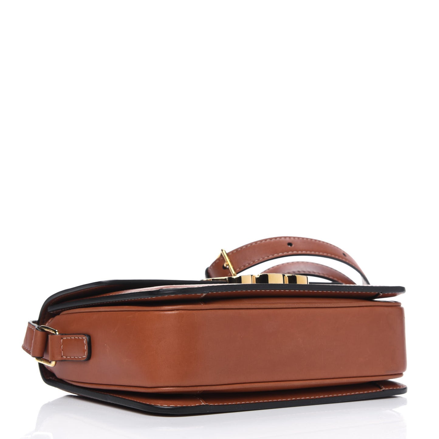 Calfskin Triomphe Canvas Teen Triomphe Bag Tan