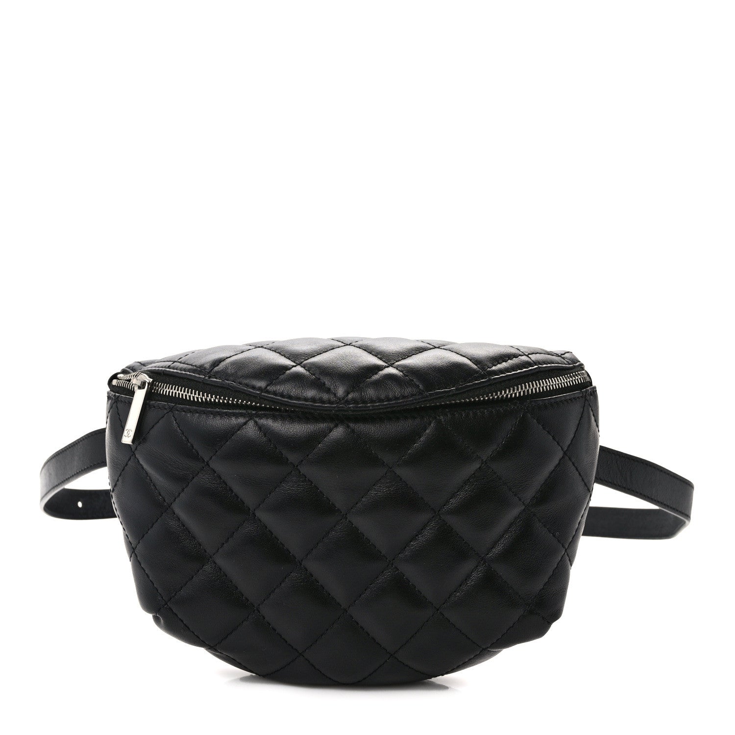Chanel Calfskin Quilted Waist Belt Bag Black 1 of 16