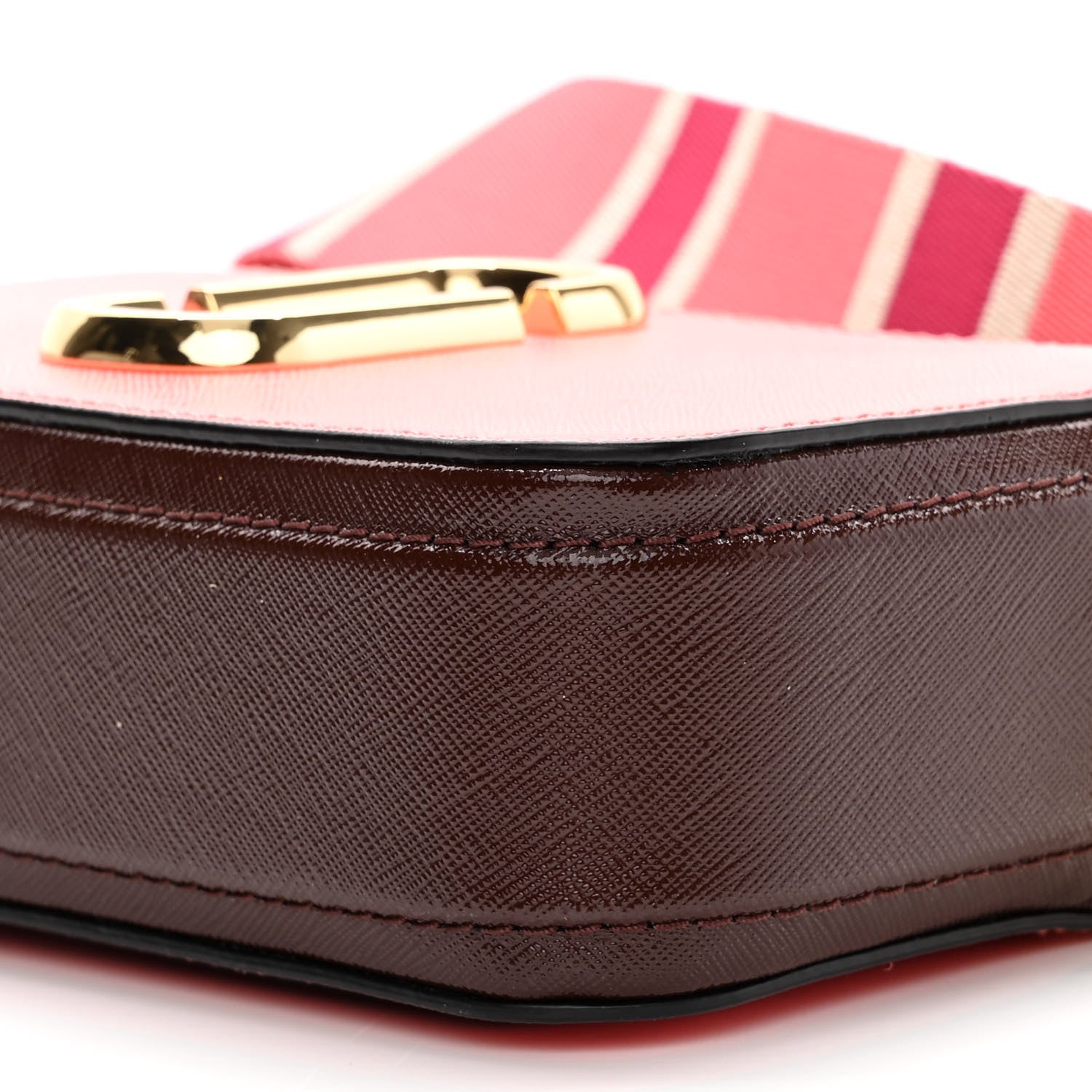 Marc Jacobs Saffiano Small Snapshot Camera Bag Coral Multi 10 of 11