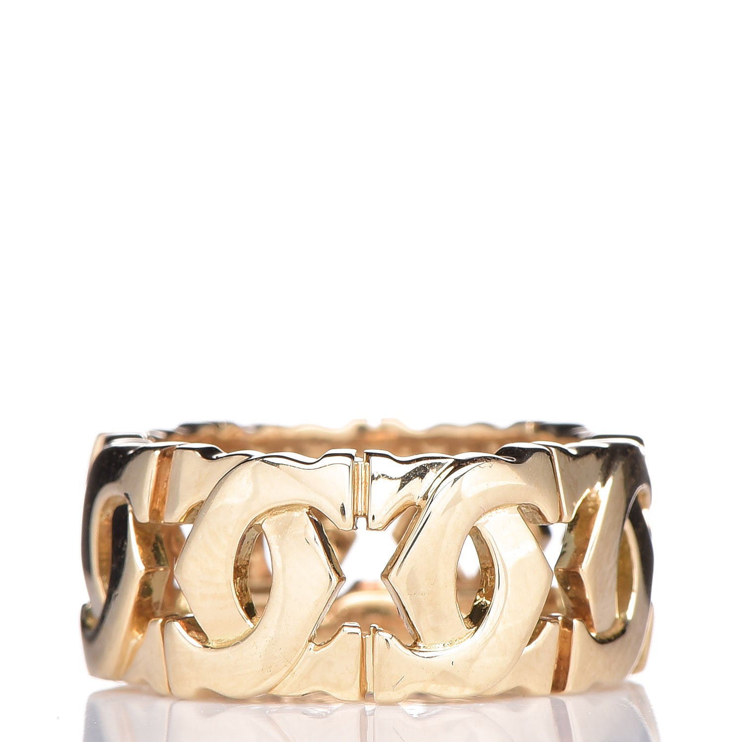 Cartier 18K Yellow Gold Entrelaces Ring 47 4 3 of 5