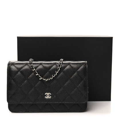 Chanel Caviar Quilted Wallet on Chain WOC Black 12 of 12