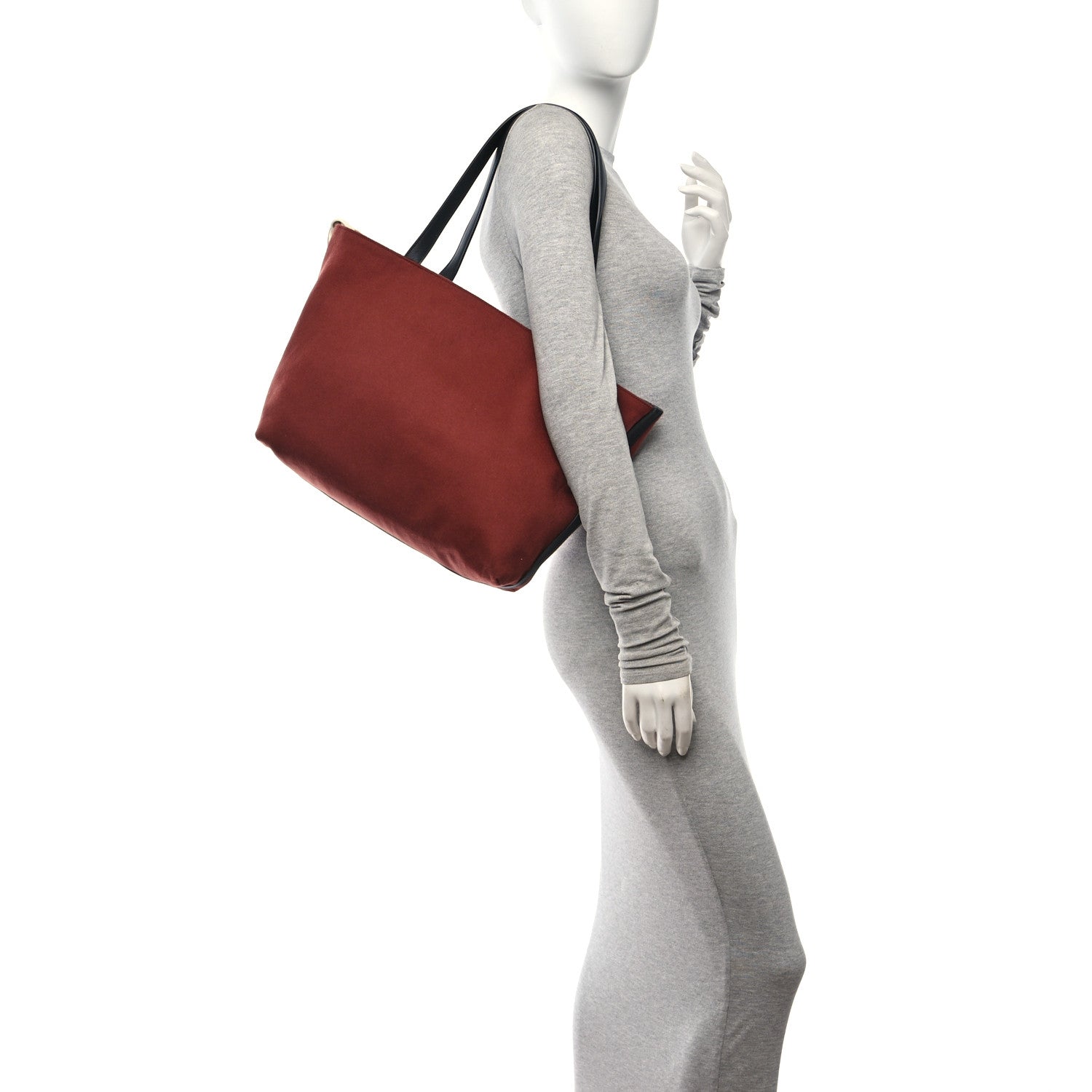 Loro Piana Butter Calfskin Cashmere Neo Inside Out Tote Black 2 of 16