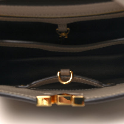 Louis Vuitton Taurillon Capucines BB Galet 5 of 9