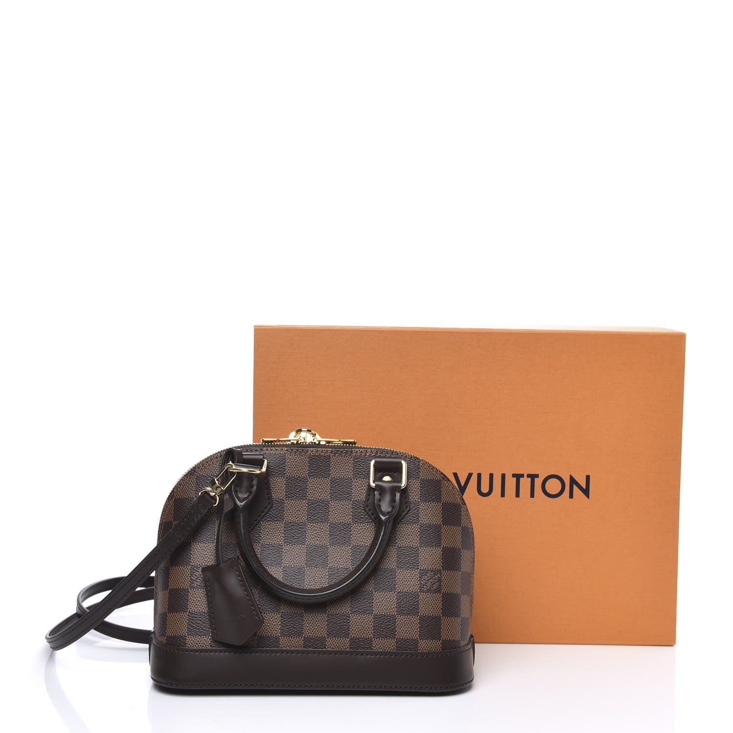Louis Vuitton Damier Ebene Alma BB 8 of 8