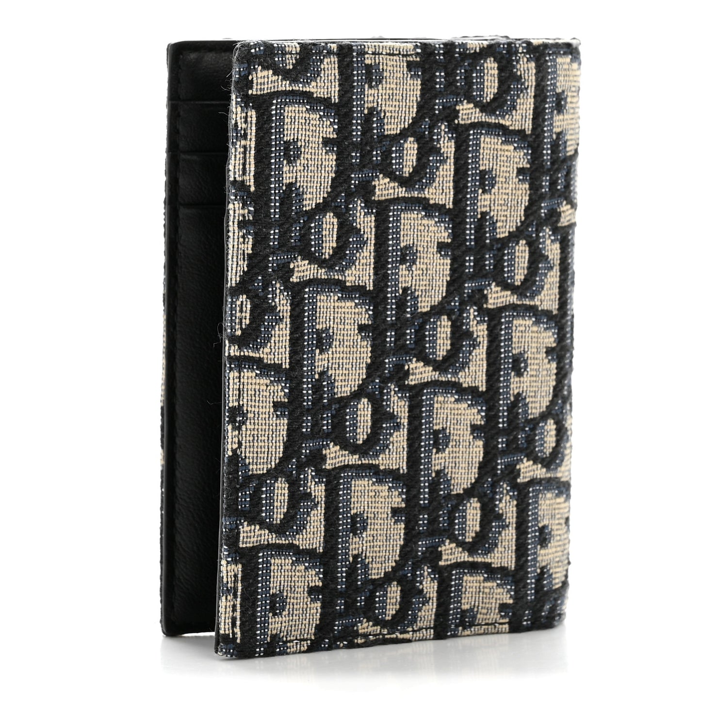 Oblique Bi-Fold Card Holder Blue