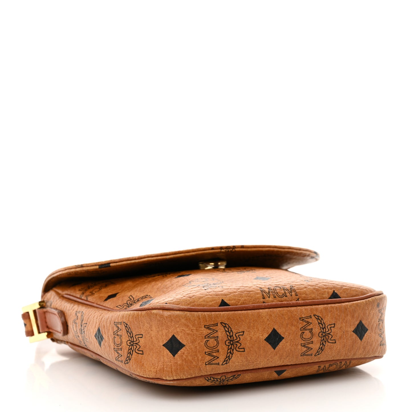 Visetos Small Flap Shoulder Bag Cognac