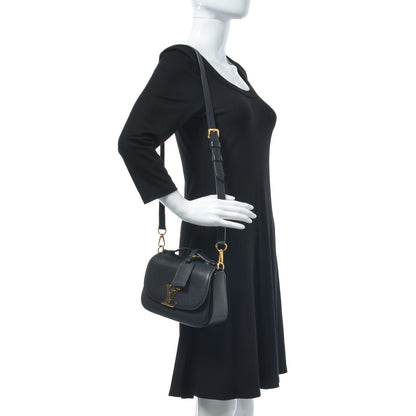 Louis Vuitton Grained Calfskin Vivienne NM Black 2 of 8