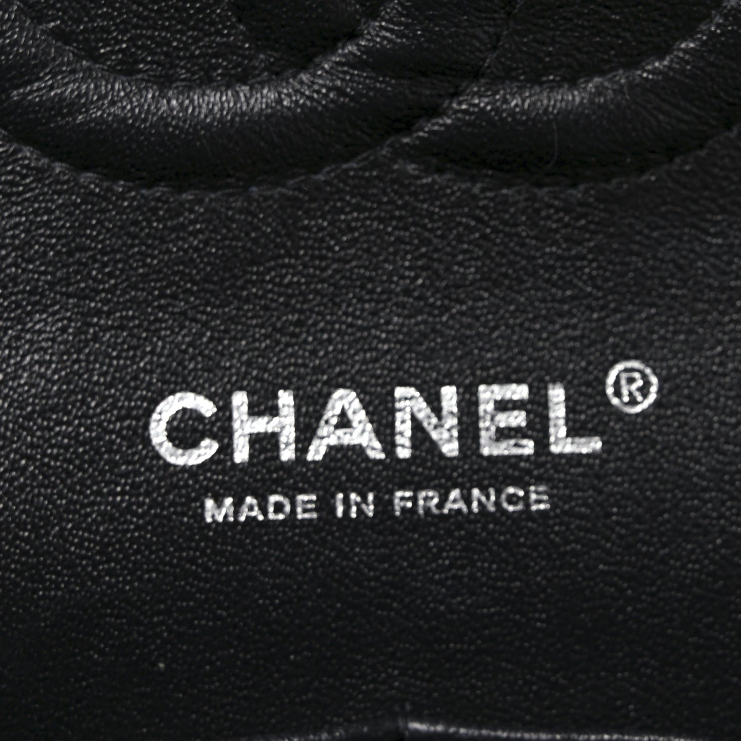 Patent Quilted Medium Double Flap Black