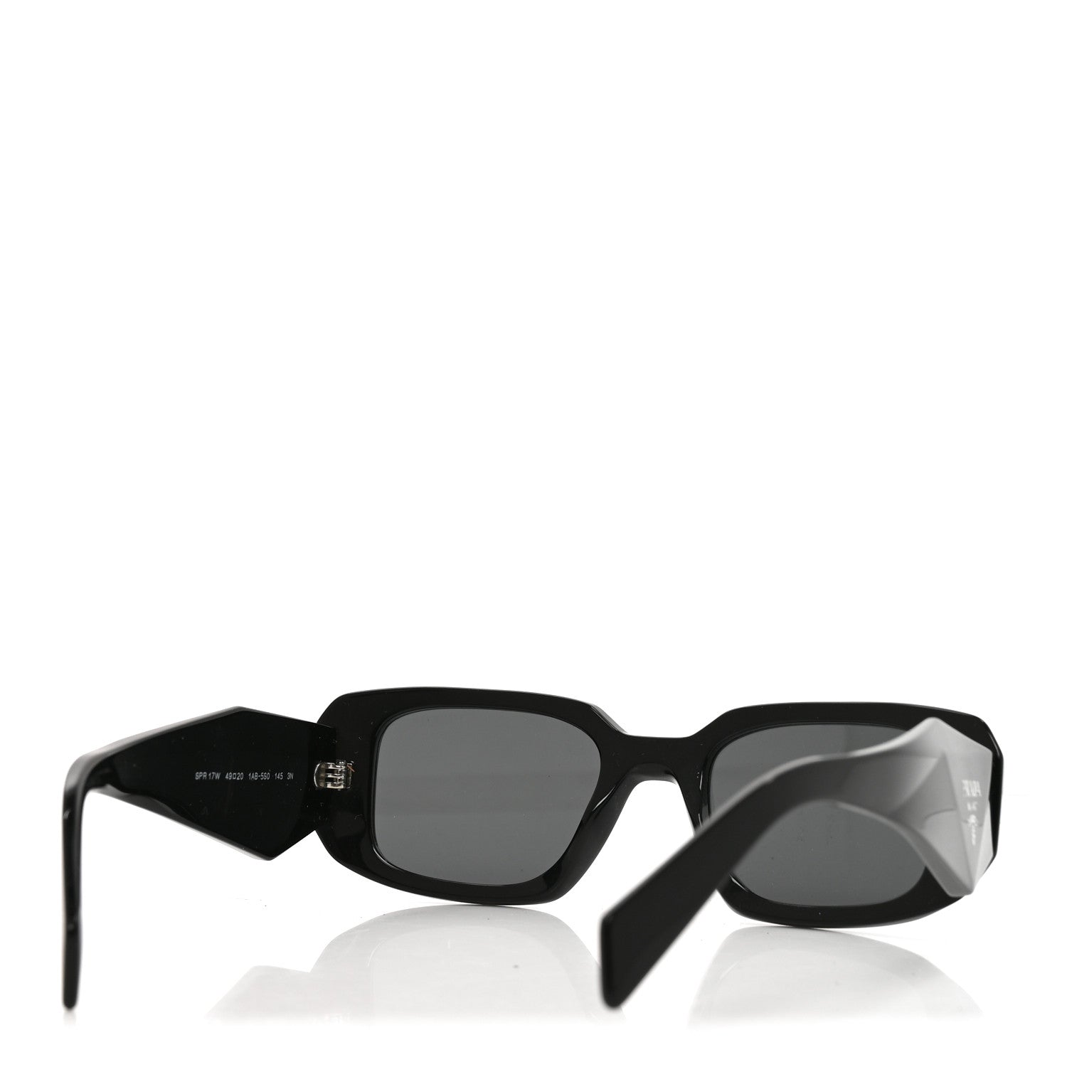 Prada Acetate Symbole Sunglasses SPR 17W Black 4 of 7