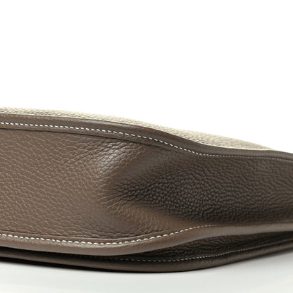 Hermes Taurillon Clemence Evelyne III PM Etoupe 7 of 8