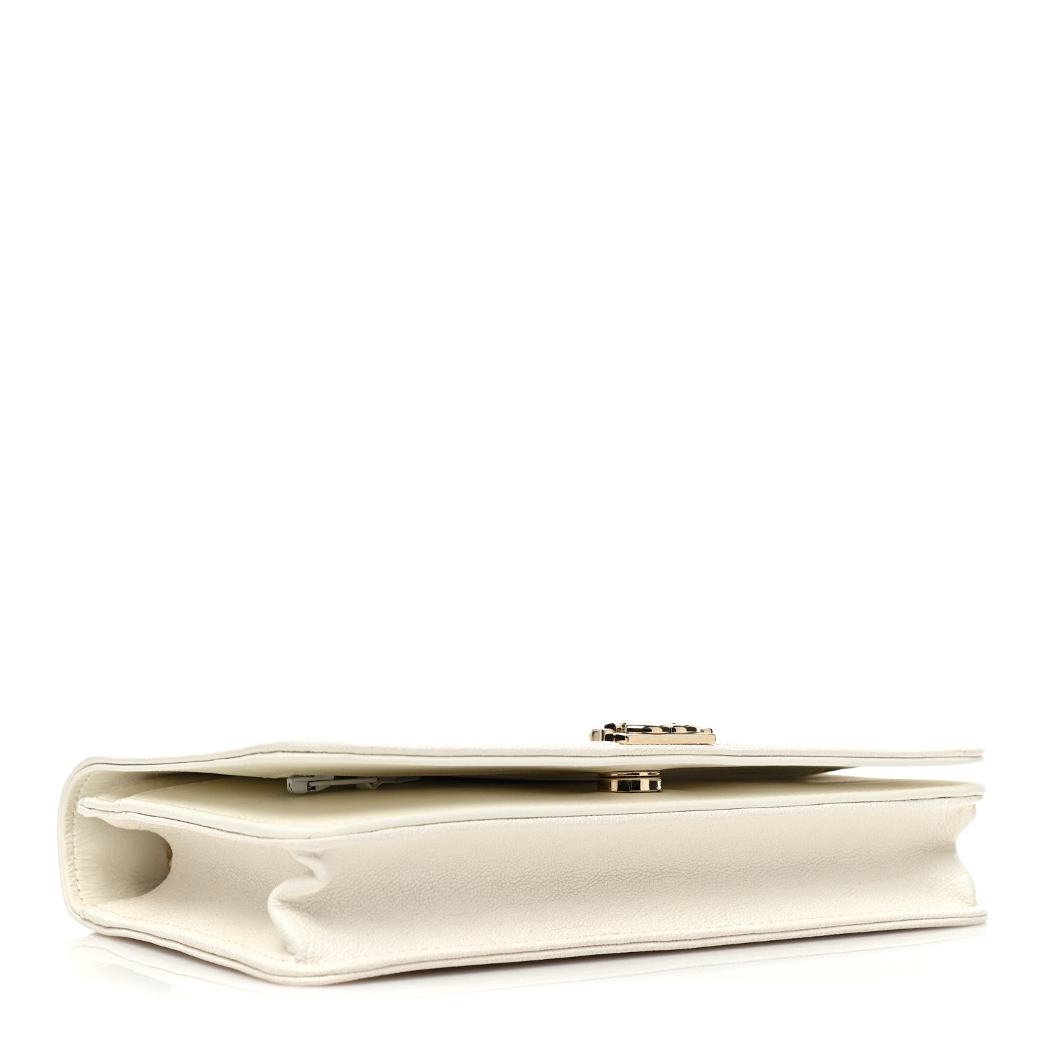 Chanel Caviar Quilted Boy Wallet On Chain WOC White 4 of 10