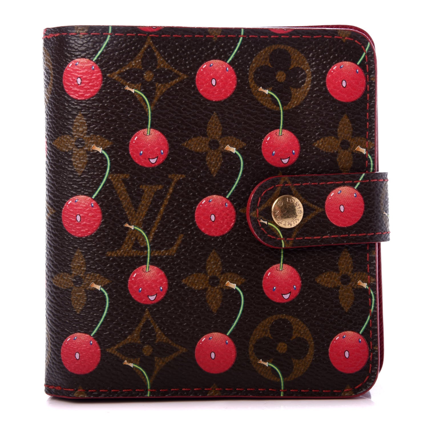 Louis Vuitton Monogram Cerises Compact Zippe Wallet 1 of 6