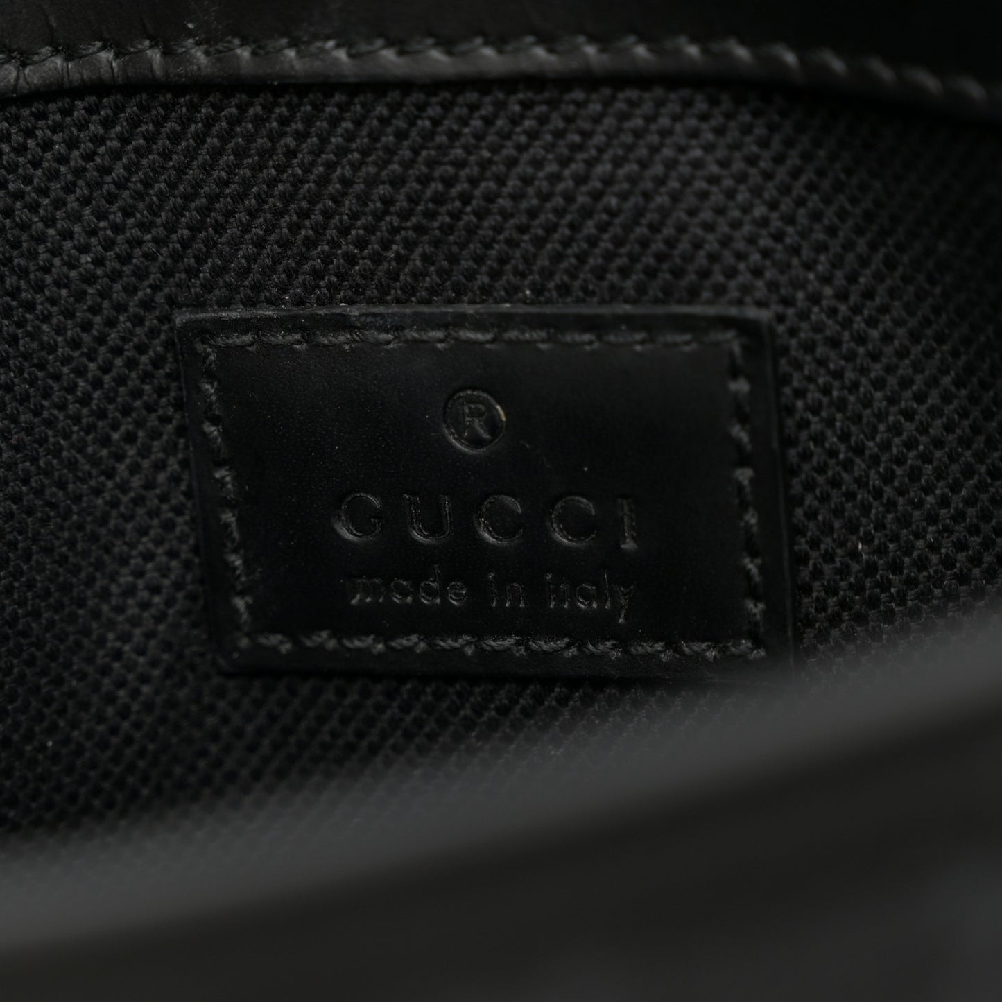 GG Supreme Monogram Web Slim Belt Bag Black Grey