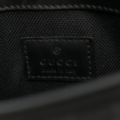 Gucci GG Supreme Monogram Web Slim Belt Bag Black Grey 6 of 11