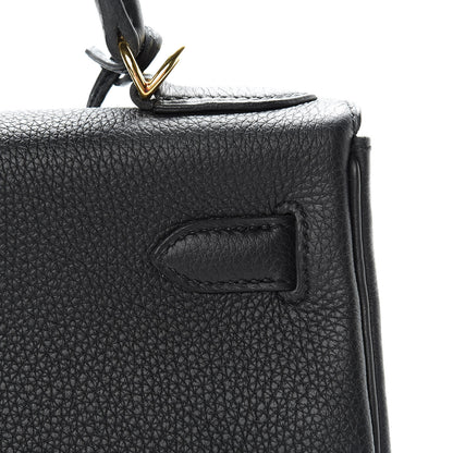 Hermes Togo Kelly Retourne 28 Black 12 of 40