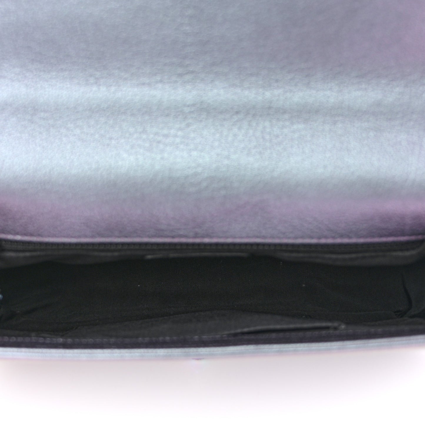 Iridescent Goatskin Quilted New Medium Boy Flap Purple