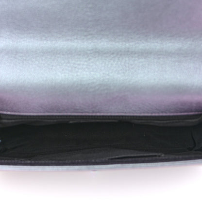 Chanel Iridescent Goatskin Quilted New Medium Boy Flap Purple 5 of 11
