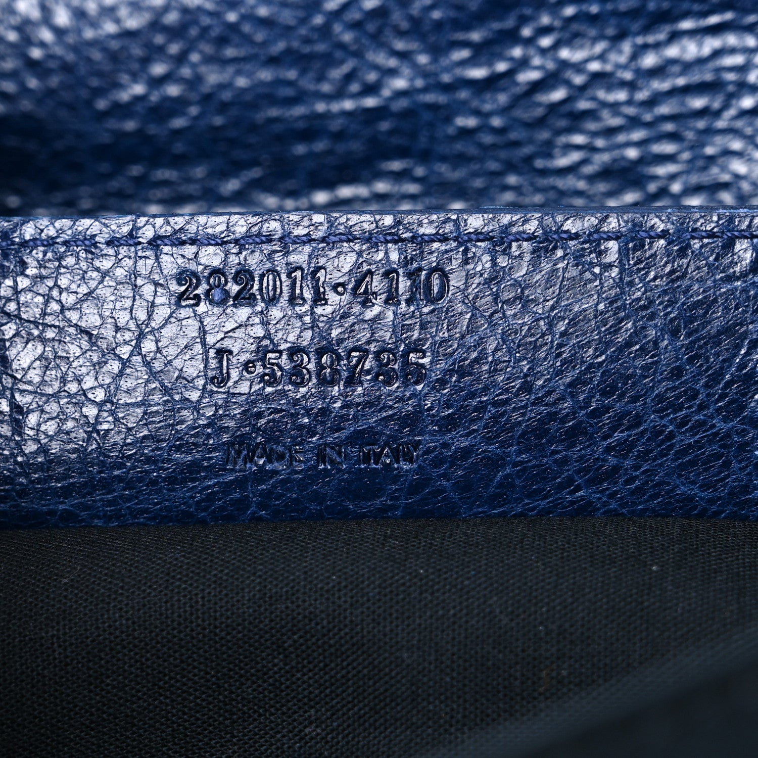 Balenciaga Agneau Giant 12 Gold Hardware Envelope Clutch Bleu Mineral 7 of 16