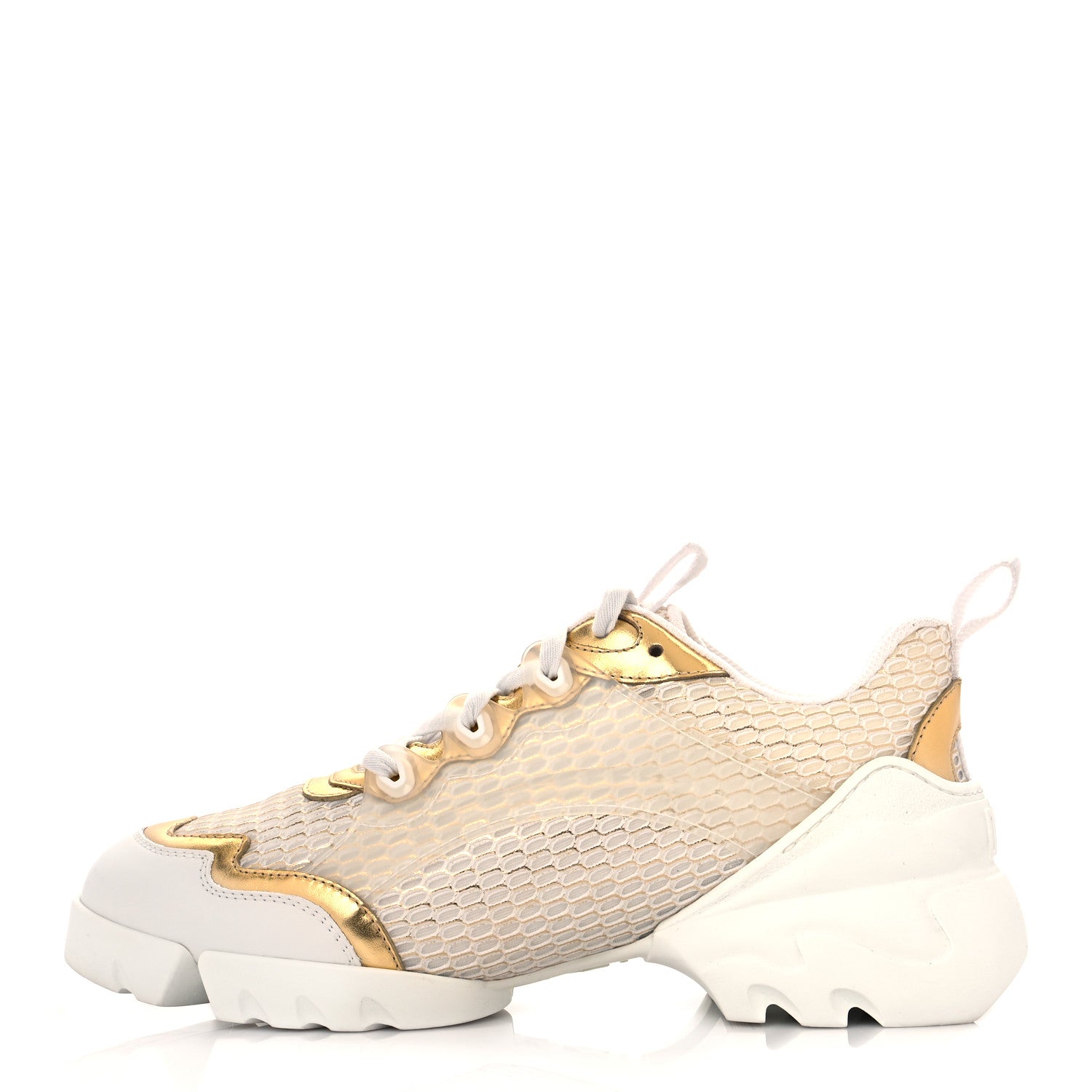 Christian Dior Mesh D-Connect Sneakers 39 Gold 1 of 10