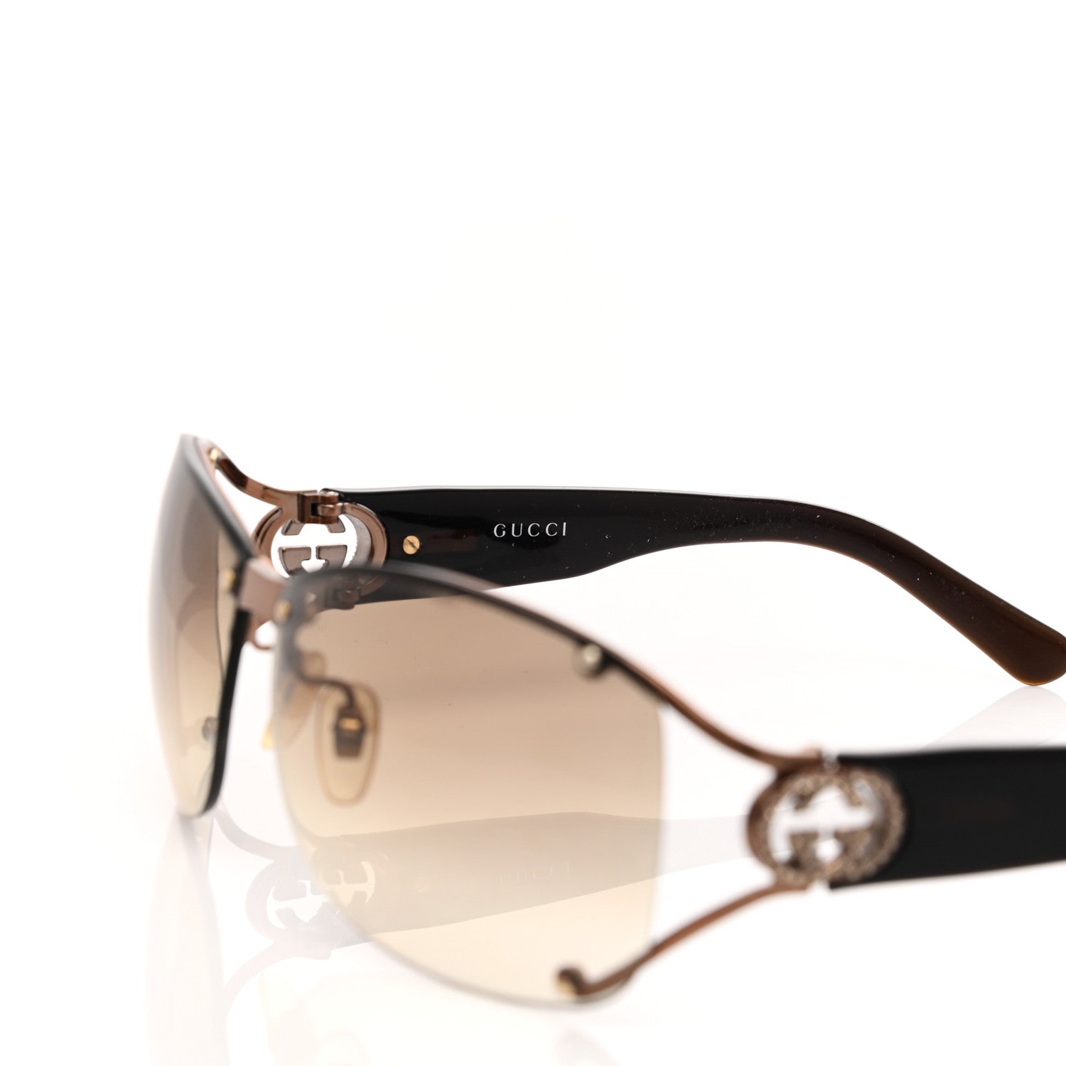 Gucci Crystal GG 2820/F/S Sunglasses Brown 5 of 7