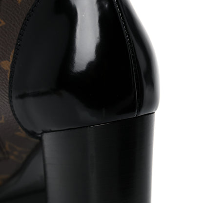 Louis Vuitton Patent Calfskin Monogram Star Trail Ankle Boots 39 Black 11 of 11