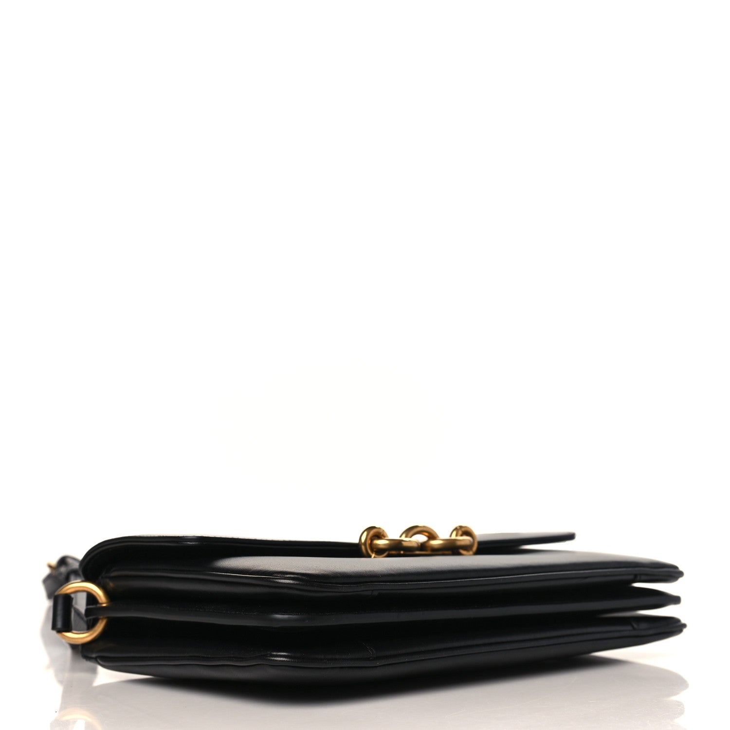 Saint Laurent Smooth Calfskin Le Maillon Satchel Black 4 of 9