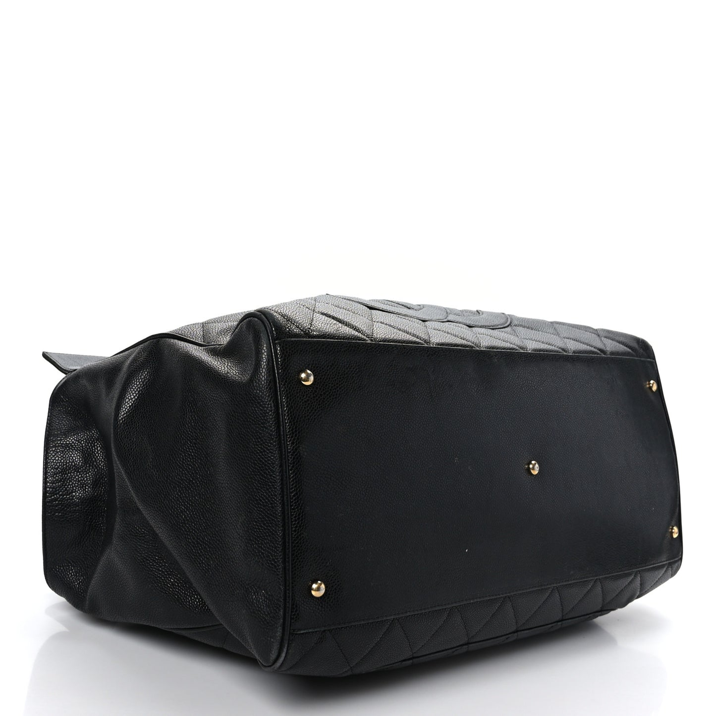 Caviar Quilted Timeless XL Weekender Bag Black