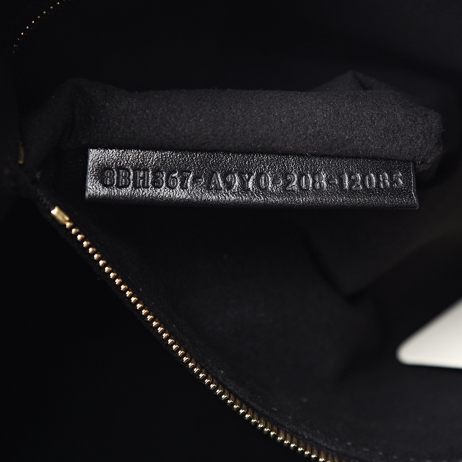 Fendi Vitello Glacier Small FF Tote Black 6 of 9