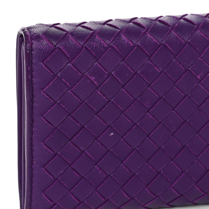 Bottega Veneta Nappa Intrecciato Continental Flap Wallet Peony 12 of 13