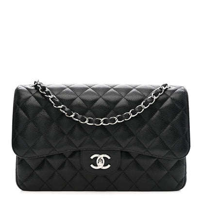 Chanel Caviar Quilted Jumbo Double Flap Black 1 of 11
