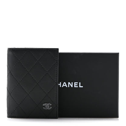 Chanel Calfskin Quilted Card Holder Wallet So Black 11 of 11