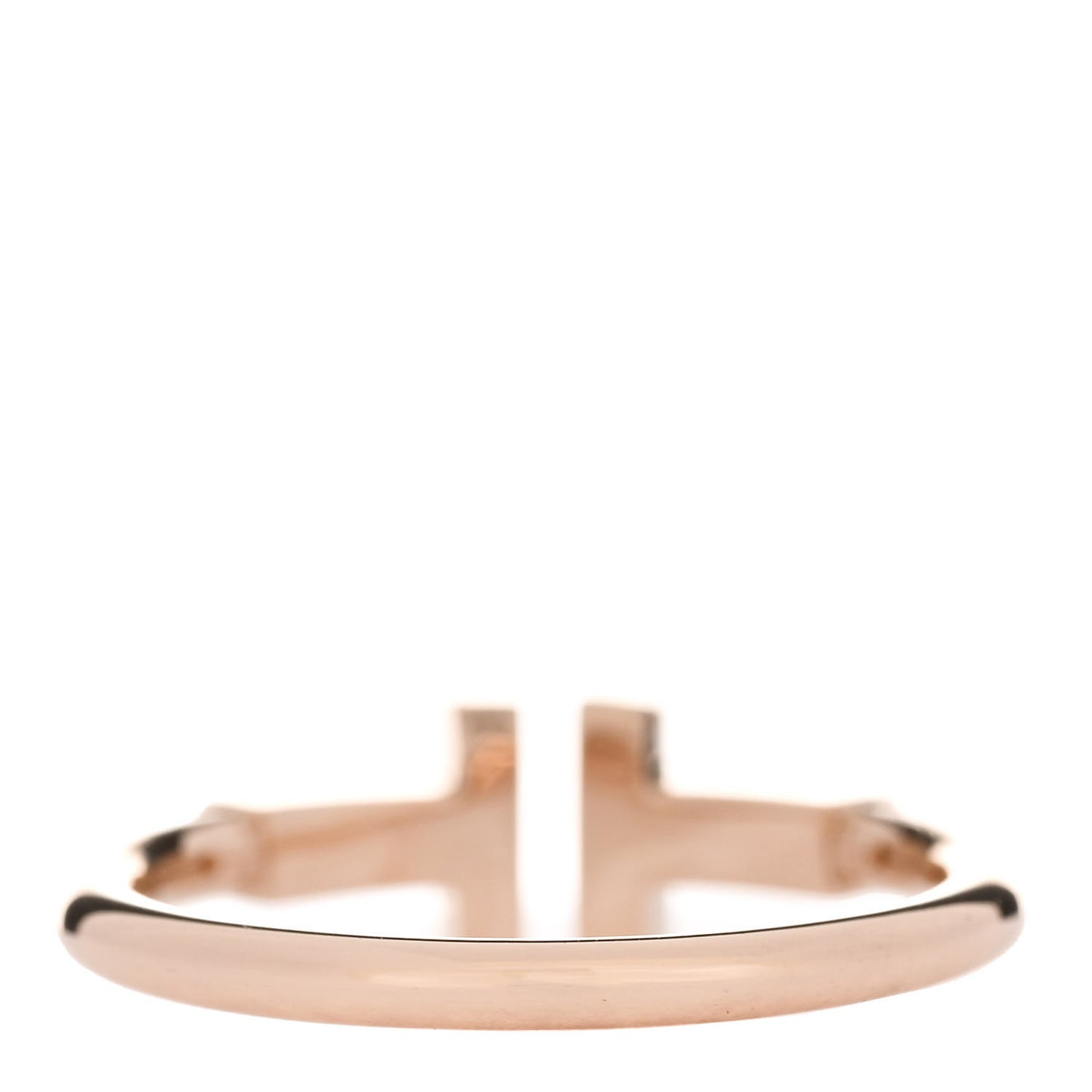 18K Rose Gold T Wire Ring 51 5.75