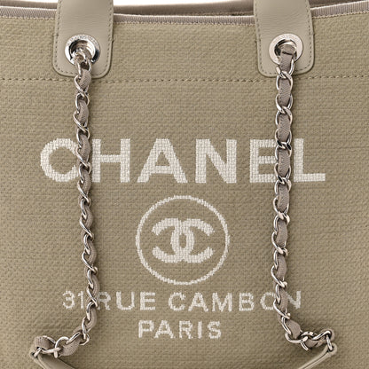 Chanel Mixed Fibers Medium Deauville Tote Grey 9 of 14
