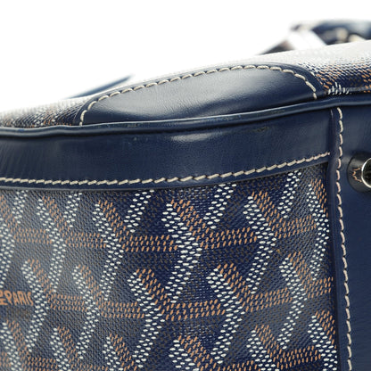 Goyard Goyardine Saint Jeanne MM Bowler Navy Blue 10 of 11