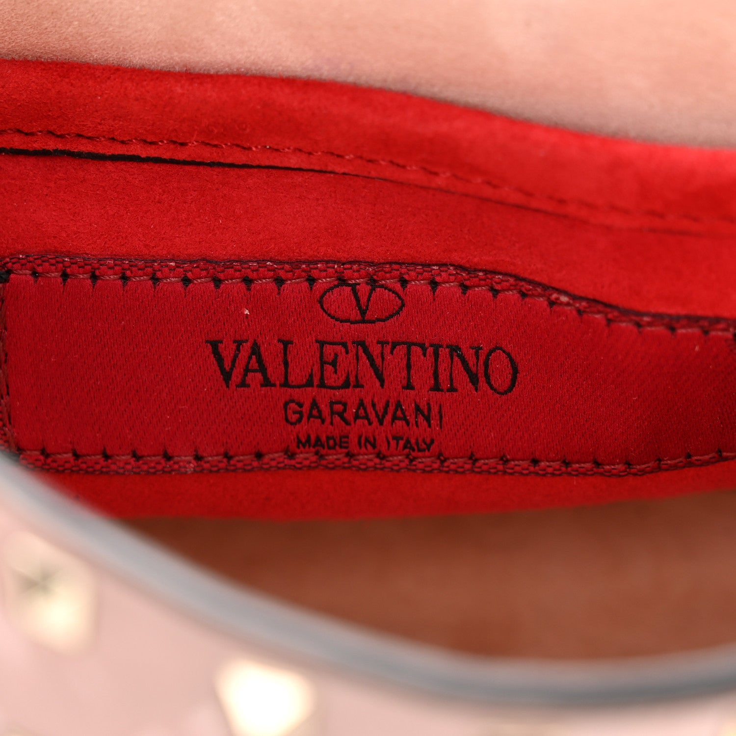Valentino Garavani Nappa Small Rockstud Spike Shoulder Bag Water Rose 6 of 10