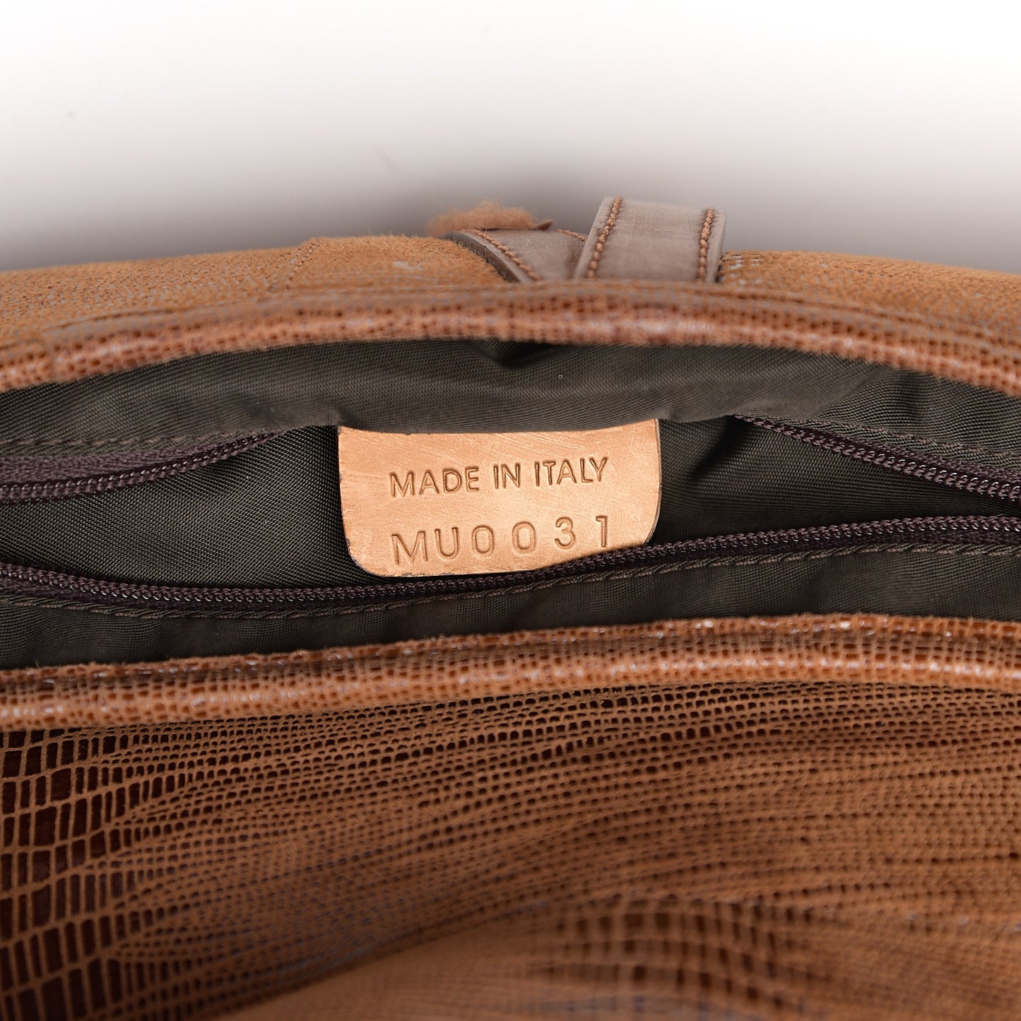 Lizard Saddle Bag Brown