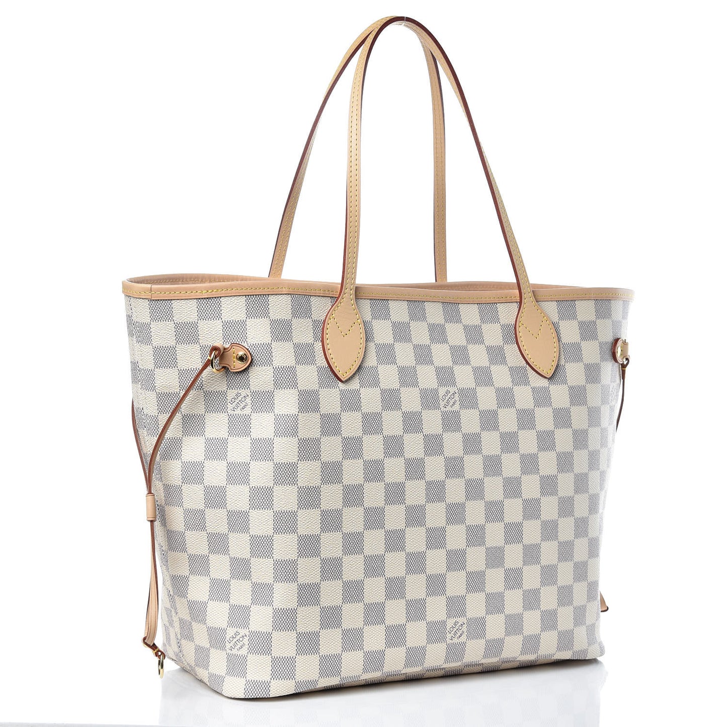 Damier Azur Neo Neverfull MM Rose Ballerine