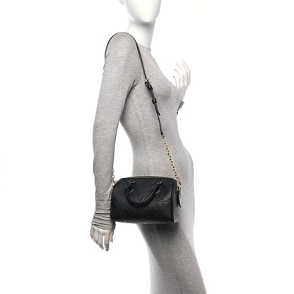 Louis Vuitton Empreinte Monogram Giant Speedy Bandouliere 20 Black 2 of 13